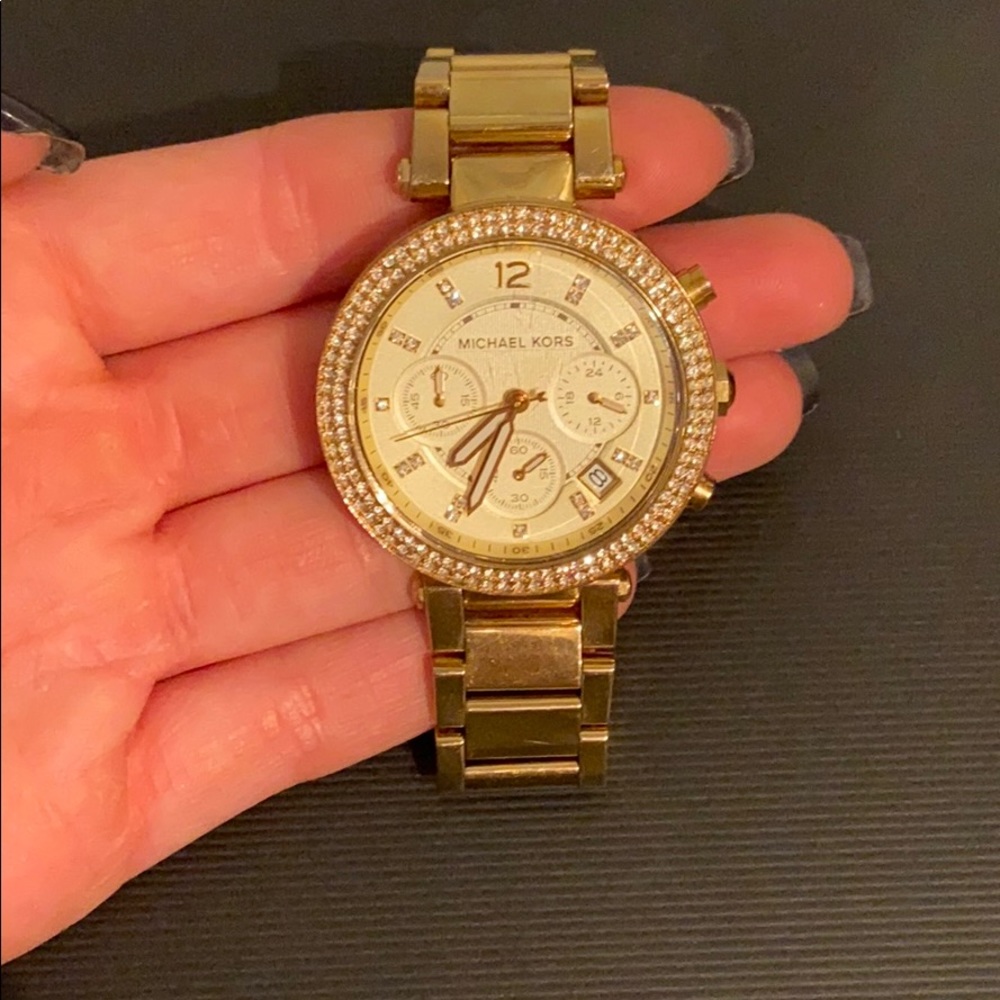 Gold Michael Kors watch